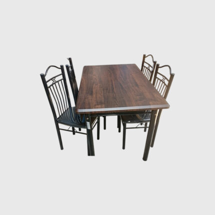 47" X 28" Table with 4 Chairs - Colour - Dark Tan