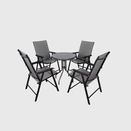 Garden Stool with 4 Chairs