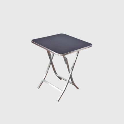 2ft x 2ft Folding Table (Silver,Black)
